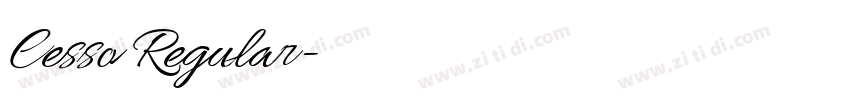 Cesso Regular字体转换 Cesso Regular字体转换